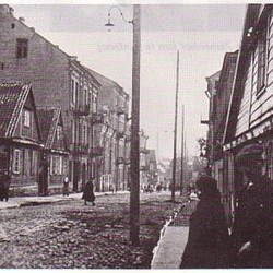 A rua Zielona (Verde) em Bialystok, onde a família Zamenhof morou.